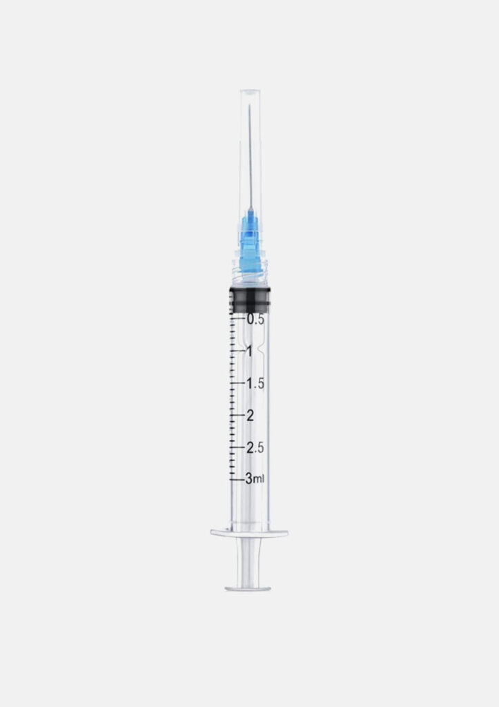 23G x 1″ (3ml) Plastic Injection Syringe with Needles (Individually Sealed Packaged)